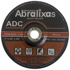 Disco de desbaste de aço 7